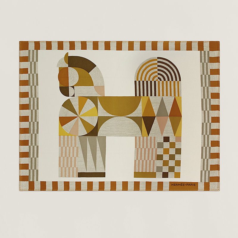 【ヴィンテージ】HERMES タオルケット 馬デザイン Cheval Natte blanket | Hermès Mainland China